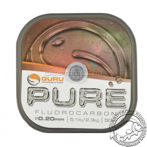 Поводковый материал Guru Pure Fluorocarbon 0.20мм 5,1lb