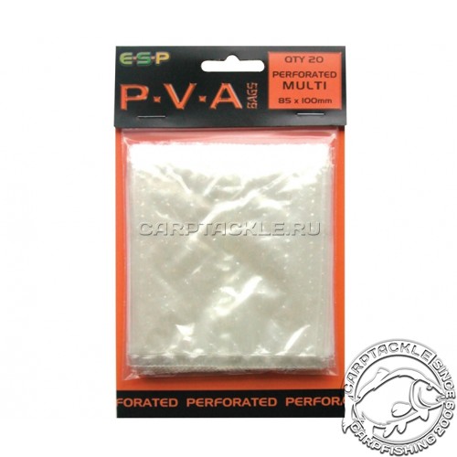 Пакеты растворимые перфорированные E-S-P P.V.A. Perforated Bags MULTI 85x100mm
