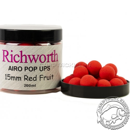 Плавающие бойлы 15мм Richworth Red Fruits Airo Pop-Ups 15mm