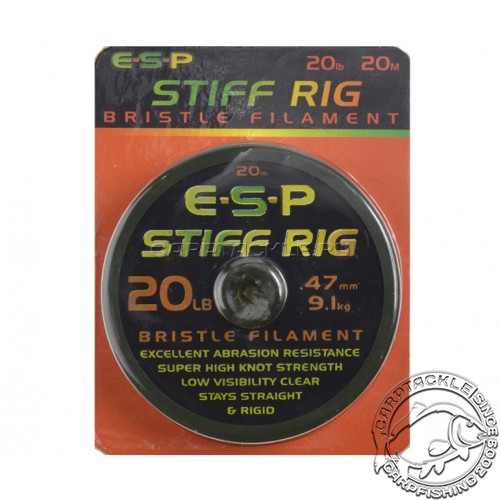 Поводковый материал ESP Stiff Rig Filament 20lb 20m флюорокарбон моно