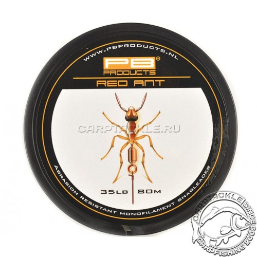Снаг моно-лидер PB Products Red Ant Snagleader 35lb 80 meters