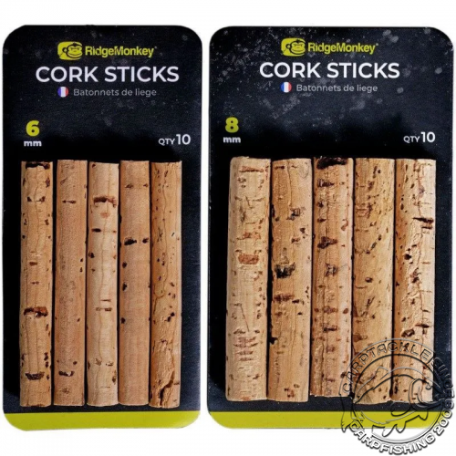  Пробковые палочки RidgeMonkey Combi Bait Drill Spare Cork Sticks