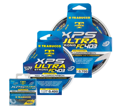 Леска флюорокарбон Trabucco T-Force Xps Ultra Strong FC403 Saltwater