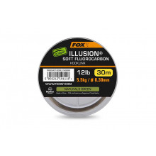 Мягкий флюрокарбоновый поводковый материал Fox Illusion Soft Fluorocarbon 19lb 8.6kg (0.39mm) x 30m