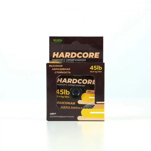 Лидкор De-Nova Hardcore 45lb 10m Лидкор De-Nova Hardcore 45lb 10m