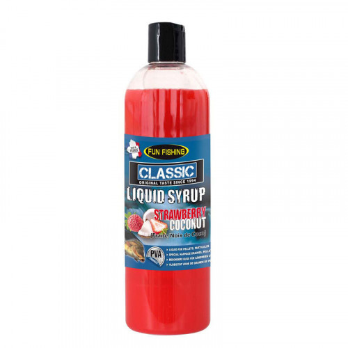 Высокоатрактивный ликвид Fun Fishing Classic Liquid Syrup Strawberry Coconut