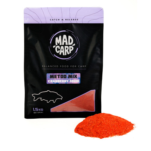 Метод-микс Mad Carp Baits Cranberry Squid 1.5кг Метод-микс Mad Carp Baits Cranberry Squid 1.5кг