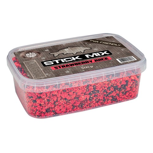 ПВА стик-микс Mad Carp Baits Strawberry Julce 500гр
