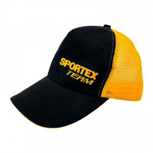 Кепка Sportex черная с желтым