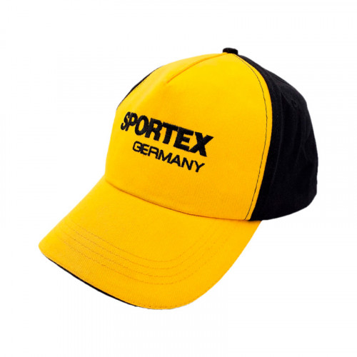 Кепка Sportex желтая с черным