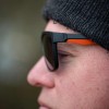 Поляризационные солнцезащитные черно-оранжевые очки Fox Collection Black Orange Shades - Grey Lens