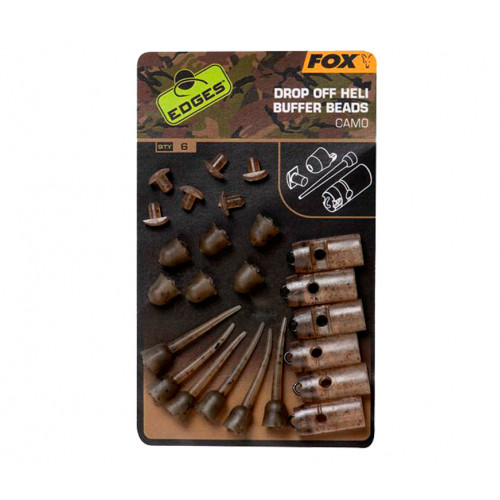 Набор для оснастки вертолет / чод-риг Fox Edges Camo Drop Off Heli Buffer Bead Kit