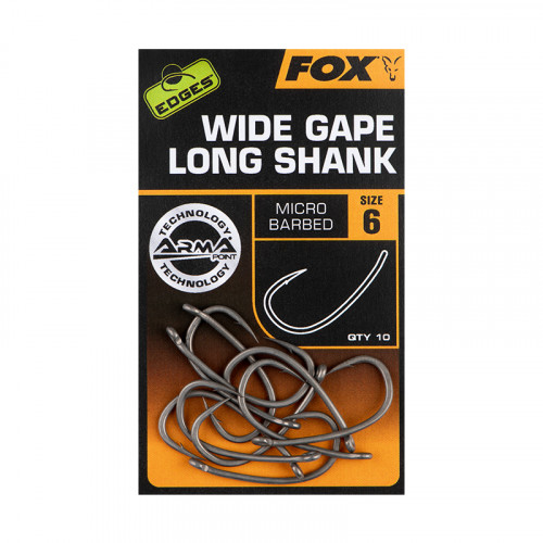 Крючки Fox EDGES™ Wide Gape Long Shank