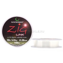 Поводковый материал для зиг рига 0,28mm Gardner Zig Link 10lb Clear 4.5kg