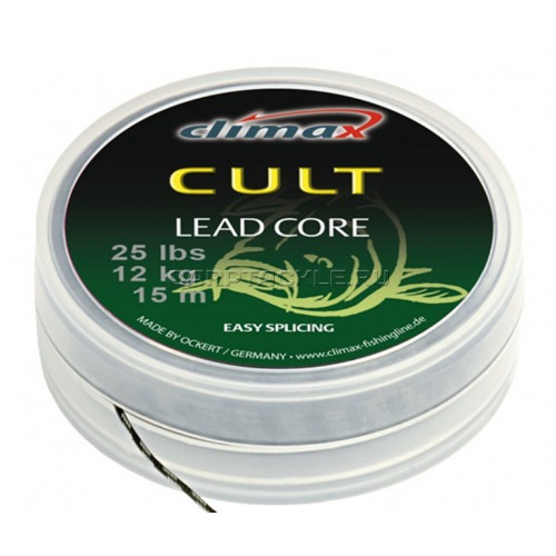 Ледкор Climax CULT Leadcore 10m 25lbs 12kg weed