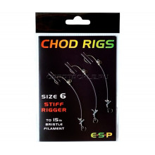 Набор готовых поводков для чод-риг ESP Chod Rig №6