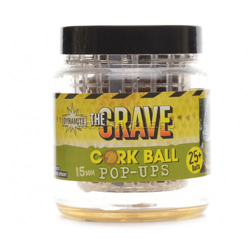 Плавающие бойлы 15мм Dynamite Baits Crave Cork Ball Pop-Ups 15mm