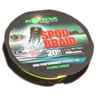 Шнур сподовый Korda Spod Braid 300м 20lb Fluo Green