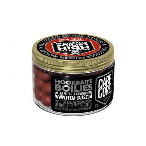 Бойлы тонущие FFEM Hookbaits Boilies Mega Krill 13mm 100ГР Бойлы тонущие FFEM Hookbaits Boilies Mega Krill 13mm 100ГР