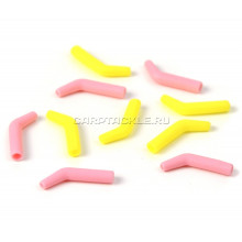 Коннектор для крючка средний желтый/розовый Korda Yellow/Pink Medium