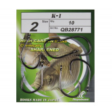 Крючки карповые черный никель размер №2 Hayabusa K-1