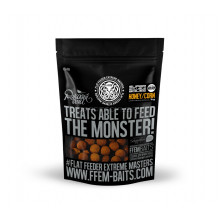 Растворимые бойлы 22мм FFEM Soluble Boilies Honey Corn 22mm 1kg Мед в Кукурузе