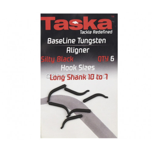 Силиконовый удлинитель крючка Taska Aligner Long Shank 10 -7 sz Black Tungsten