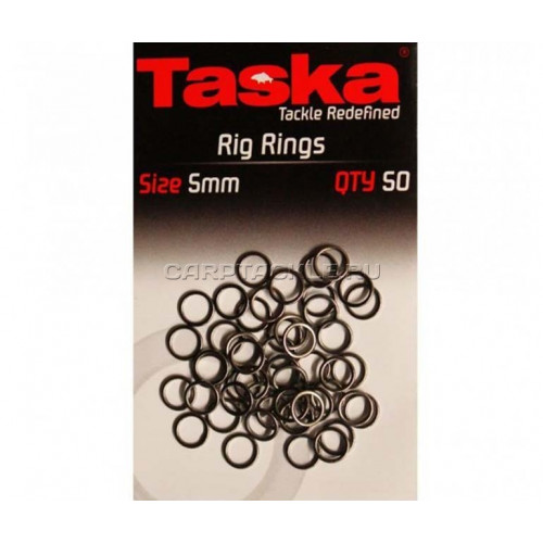 Стальные колечки 5мм Taska Rig Rings Black