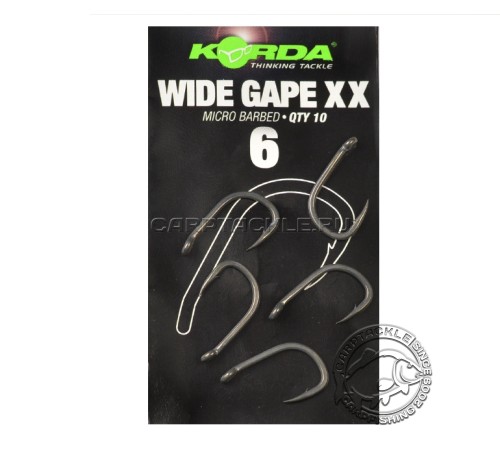Крючки карповые Korda Wide Gape XX