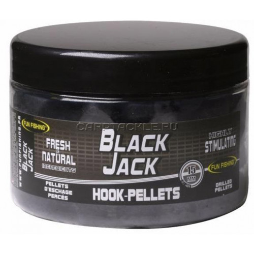 Пеллетс Fun Fishing Black Jack 15mm 300g насадочный