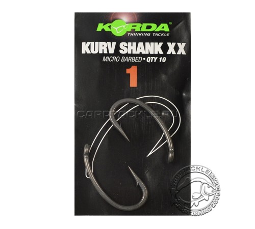 Крючки карповые Korda Kurv Shank XX