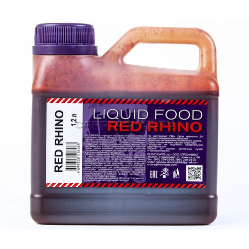 Ликвид Rhino Baits Liquid Food Red Rhino 1.2 литра