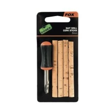 Сверло и пробковые вставки FOX BAIT DRILL & CORK STICKS 6mm