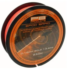 Леска плетеная PB Products SPOD & MARKER Braid Fluo Orange 0.18mm 250m