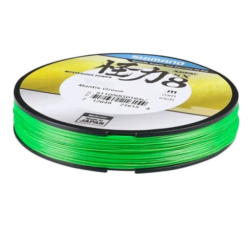 Леска плетеная Shimano KAIRIKI 8 PE 150М зеленая 0.28 мм 29 кг 