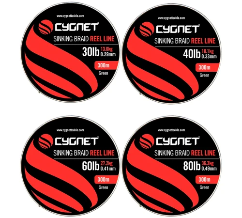 Леска плетеная Cygnet Sinking Braided Reel Line