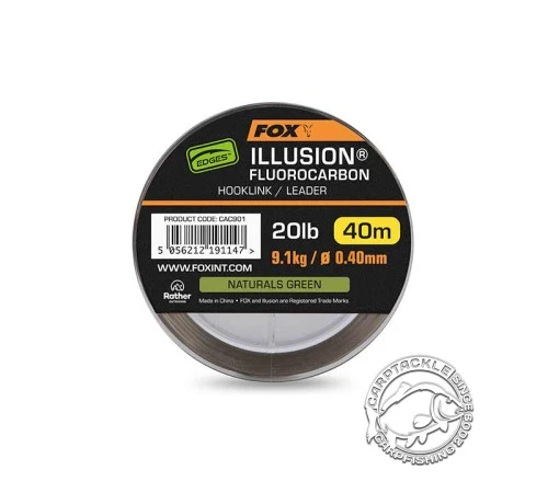  Флюорокарбоновый поводковый материал Fox Illusion Fluorocarbon Hooklink/Leader