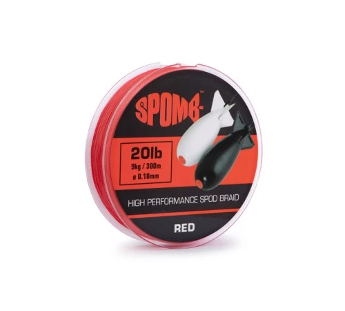 Леска плетеная Spomb Braid RED 20lb 0.18mm 300m
