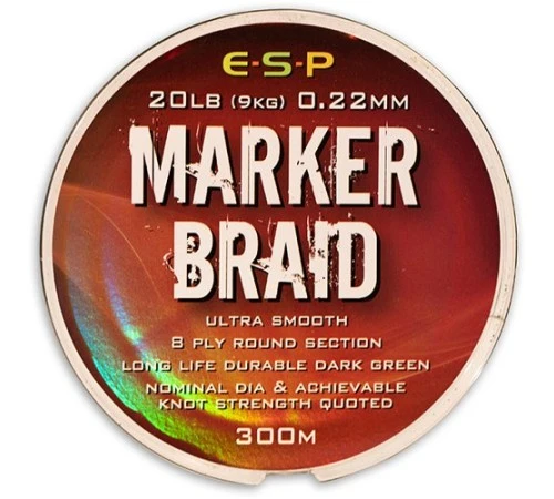 Леска плетеная для маркера E-S-P MARKER Braid Olive Green 300m 20lb