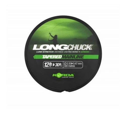 Леска конусная KORDA Long Chuck Tapered Mainline Green 0,30-0,47мм 300м 12-30lb