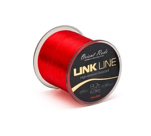 Леска монофильная Orient Rods Link Line Fluo Red  0.283 мм/1200м - красная
