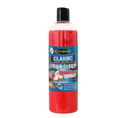 Высокоатрактивный ликвид Fun Fishing Classic Liquid Syrup Strawberry Coconut