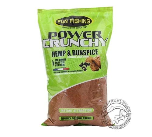 Сыпучая прикормка Fun Fishing Power Crunchy 2кг