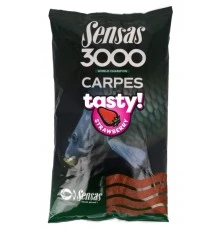 Прикормка Sensas 3000 CARP TASTY Strawberry