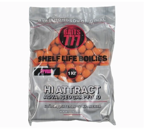 Бойлы тонущие 777 Baits (Лихоносовы) Аcid pear 20мм 1 кг