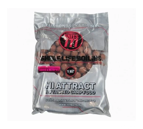 Бойлы тонущие 777 Baits (Лихоносовы) Squid-Octopus 20мм 1 кг