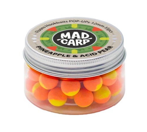Плавающие бойлы Mad Carp Baits Fluoro POP-UP Pineapple & Acid Pear