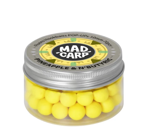 Плавающие бойлы Mad Carp Baits Fluoro POP-UP Pinneapple & N'butyric