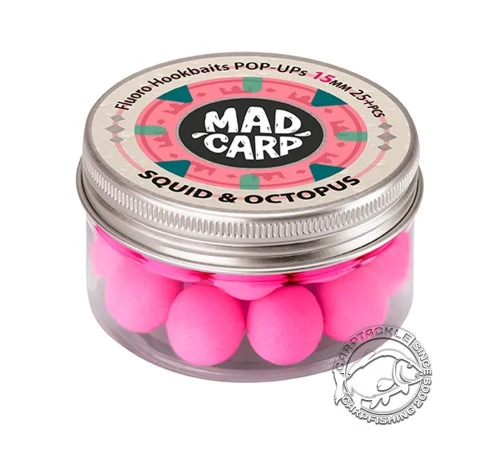 Плавающие бойлы Mad Carp Baits Fluoro POP-UP Squid & Octopus