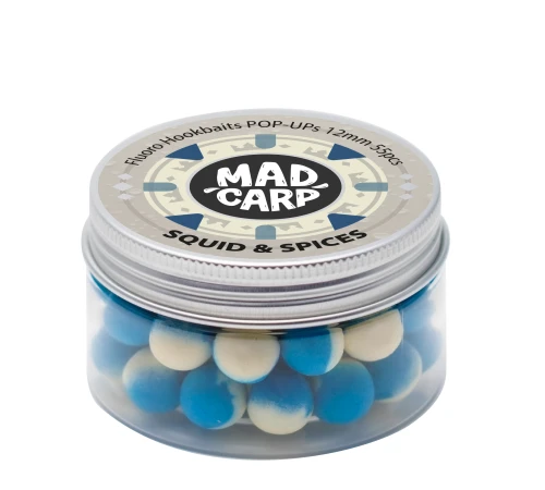 Плавающие бойлы Mad Carp Baits Fluoro POP-UP Squid & Spices 12mm